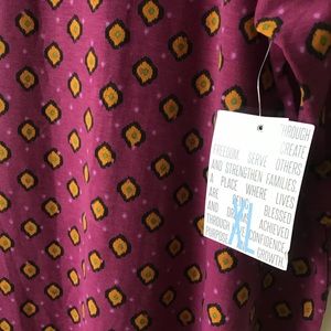 LuLaRoe Tops - LulaRoe Irma XL Purple/Mustard LuLaRoe Tops - LulaRoe Irma XL Purple/Mustard